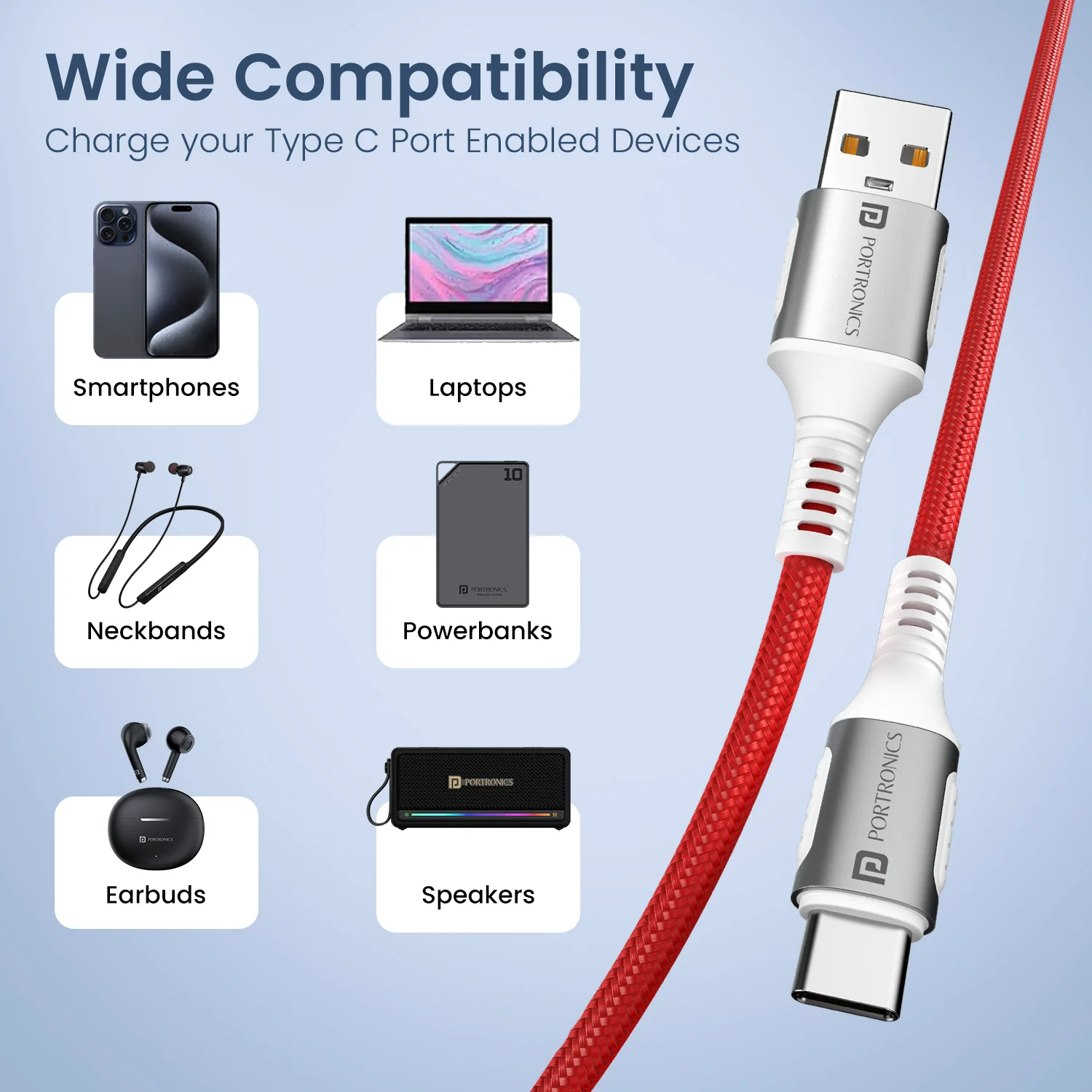 Konnect Y - USB To Type-C Cable 6A - Image 3