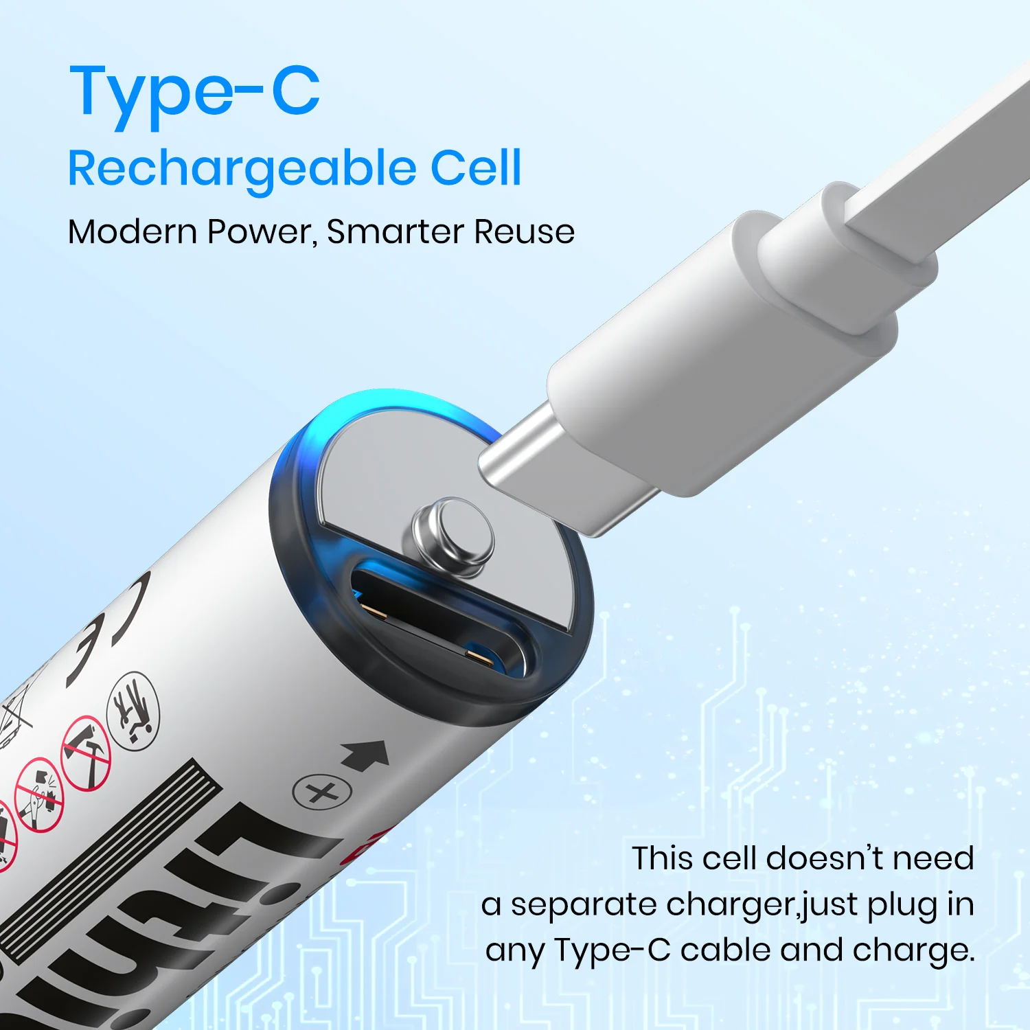 Lithius Cell - AA USB-C Rechargeable Lithium-ion Battery - Image 6