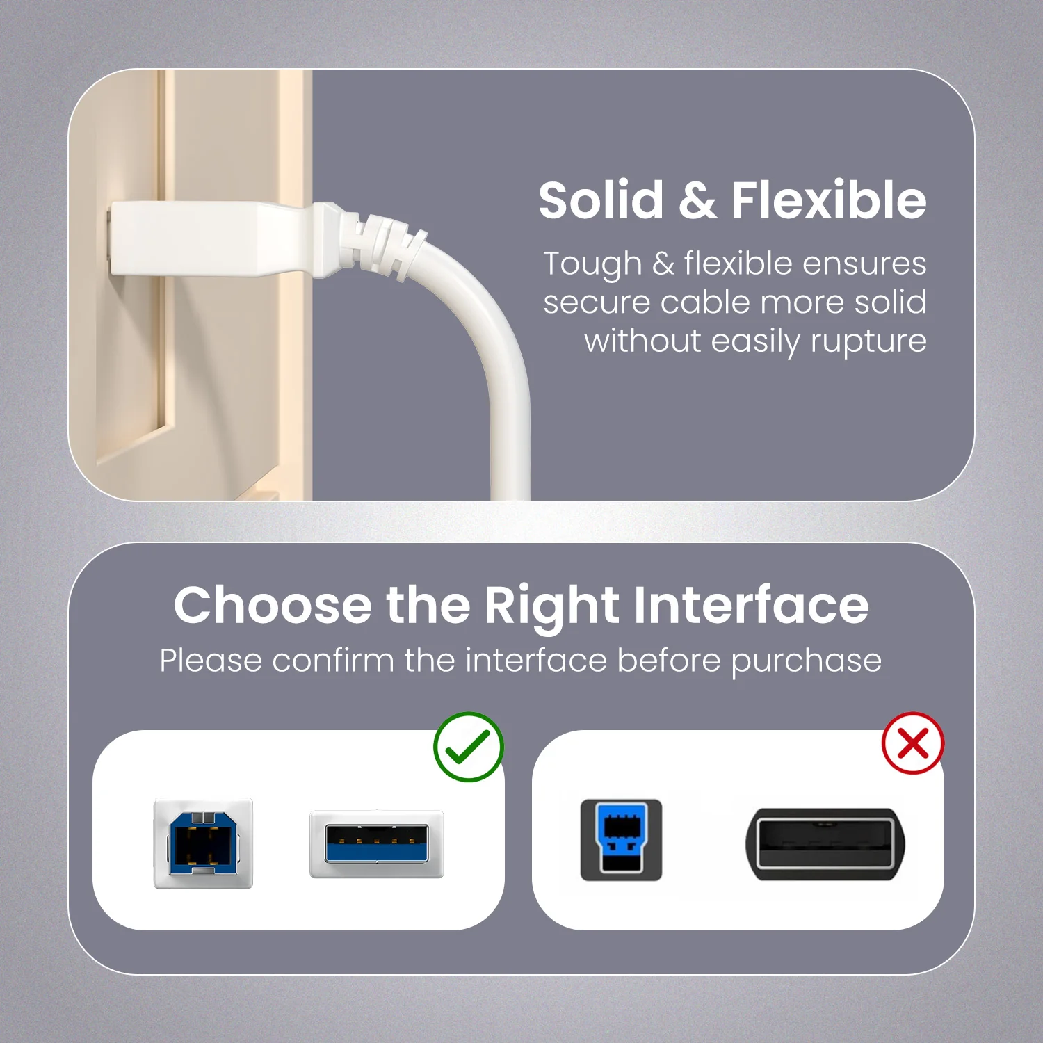 Printlink 1.5 - USB A To USB B For Printer 1.5M Cable - Image 9