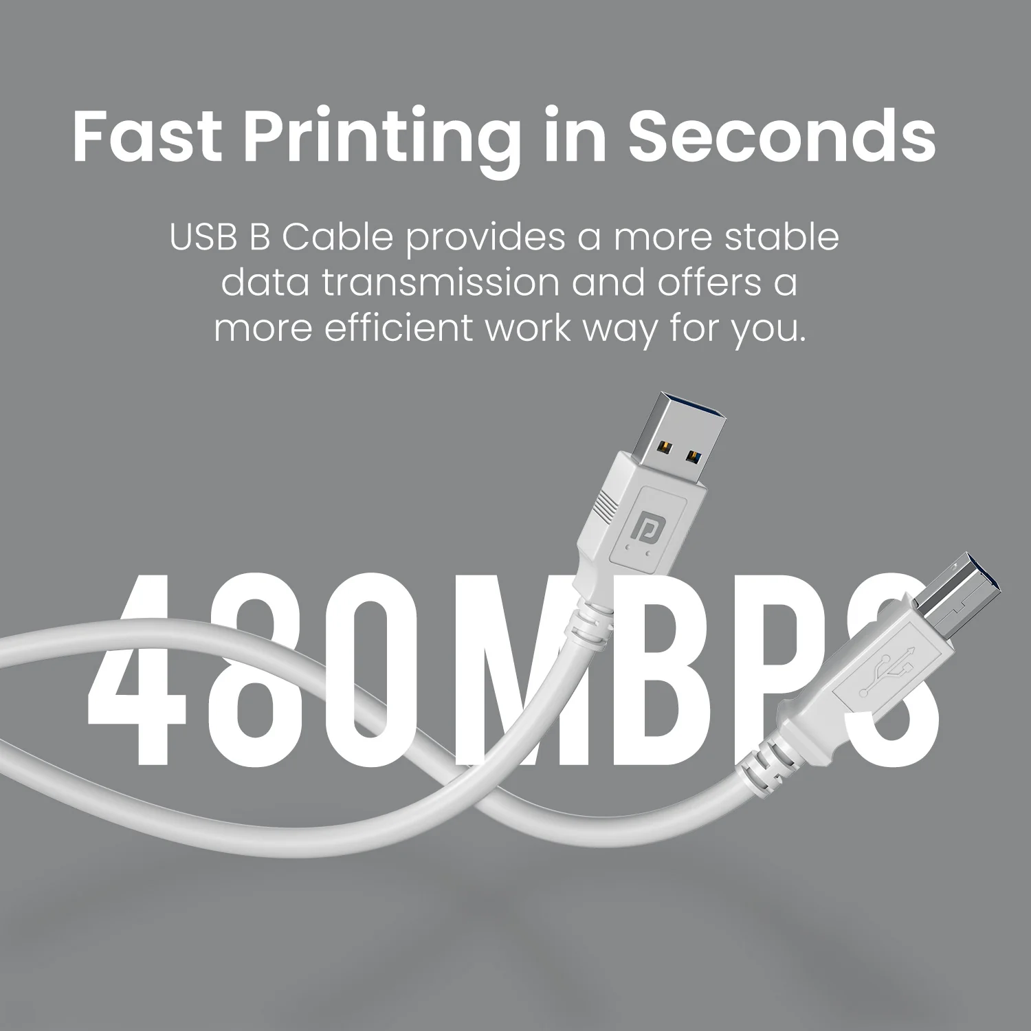 Printlink 5 - USB A To USB B For Printer 5M Cable - Image 2